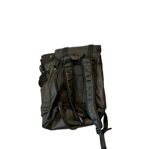Calvin Klein Leather TopLoading Backpack - Picture 4 of 4